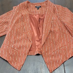 Size 1 Orange Torrid blazer